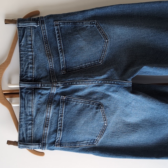 Quince Bella Stretch Relaxed Straight Jeans 27 28 Atlantic Blue - Picture 7 of 15